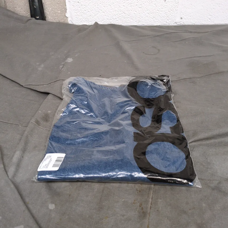 ASOS INDIGO DENIM TABARD TANK TOP WITH TIE UP SIDES SMALL BAGGED