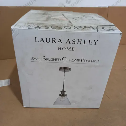 LAURA ASHLEY HOME ISAAC BRUSHED CHROME PENDANT