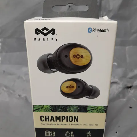 BOXED MARLEY CHAMPION TRUE WIRELESS EARBUDS