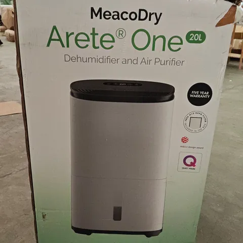 BOXED MEACODRY ARETE ONE 20L DEHUMIDIFIER AND AIR PURIFIER