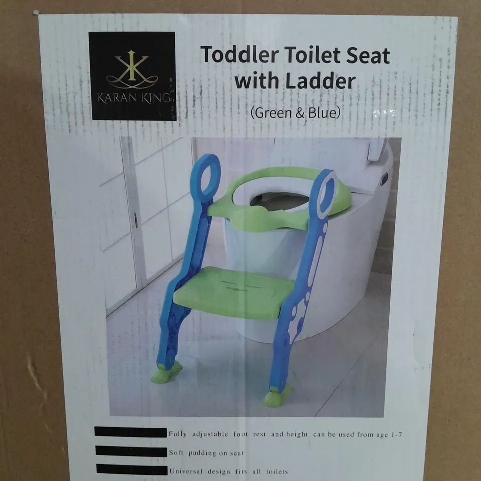 BOXED TODDLER TOILET SEAT WITH LADDER