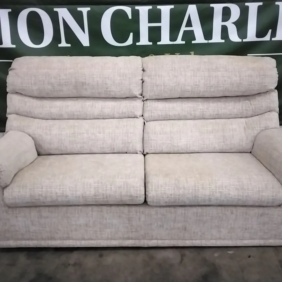 QUALITY BRITISH DESIGNED & MANUFACTURED G PLAN MALVERN 3 SEATER SOFA WAFFLE CARAMEL FABRIC