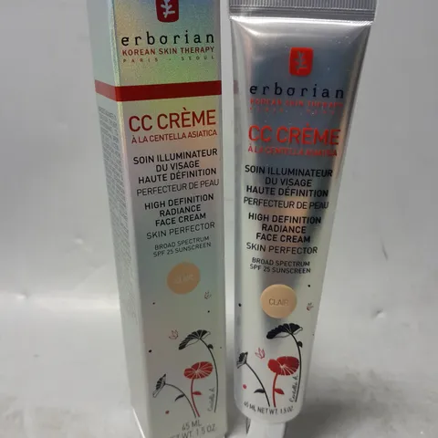 BOXED ERBORIAN CC CREAM WITH CENTELLA ASIATICA 45ML #FAIR  