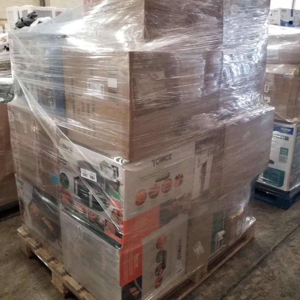 PALLET OF APPROXIMATELY 28 UNPROCESSED RAW RETURN HOUSEHOLD AND ELECTRICAL GOODS TO INCLUDE;