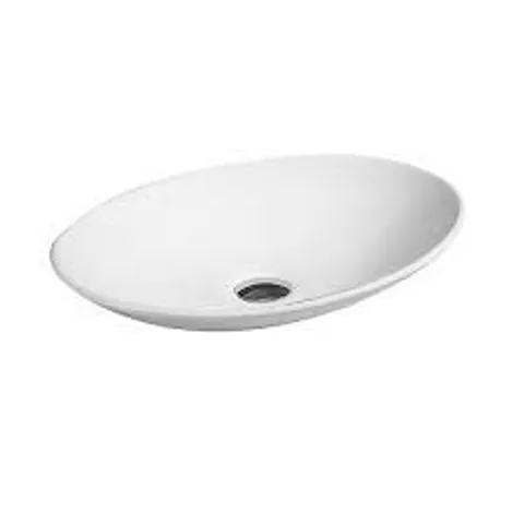BOXED 7528 CERAMIC 50cm X 35cm OVAL COUNTERTOP BASIN (1 BOX)