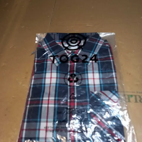 TOG24 CHEQUERED BUTTONED SHIRT SIZE M