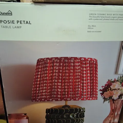 BOXED DUNELM POSIE PETAL TABLE LAMP