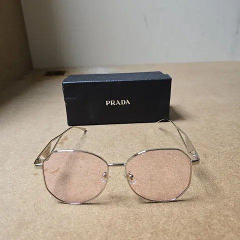 PRADA SUNGLASSES β PINK LENSES, METAL FRAME