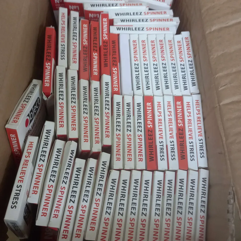 BOX OF APROX 50 FIDGET SPINNERS 