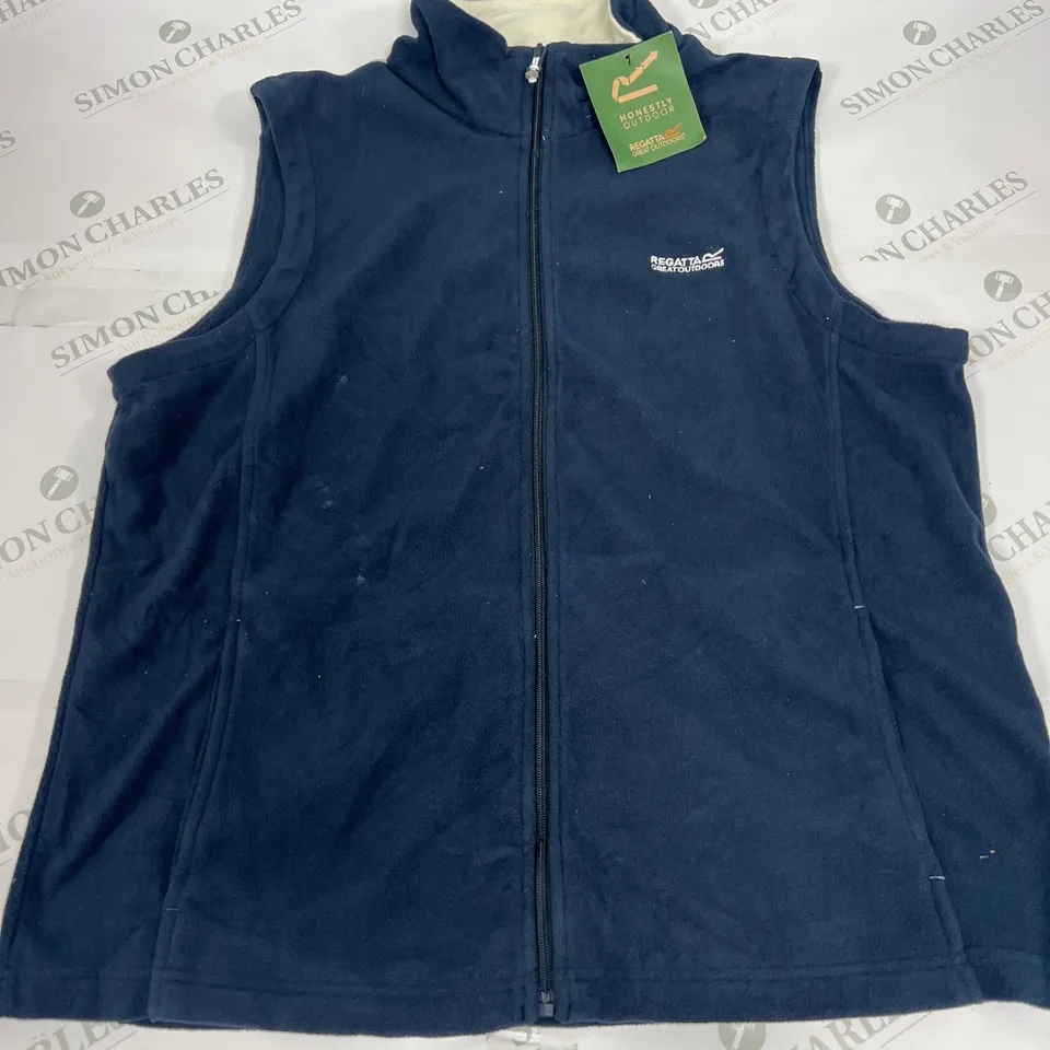 REGATTA FLEECE GILET IN NAVY SIZE 20