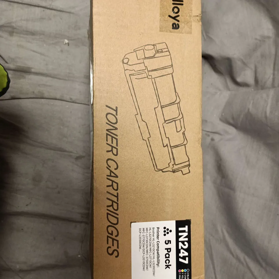  TN247 5 PACK TONER CARTRIDGES (2 BLACK, CYAN, YELLOW, MAGENTA) – BOXED