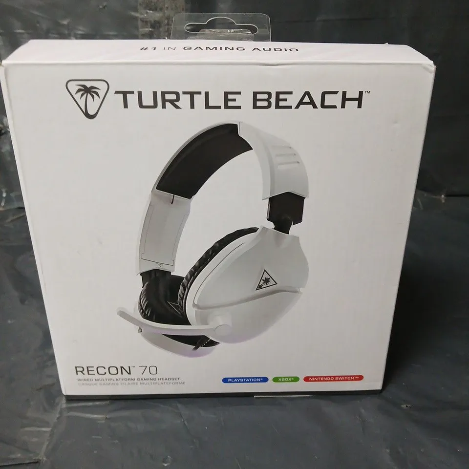 TURTLE BEACH RECON 70 WIRED MULTI-PLATFORM GAMING HEADSET - WHITE