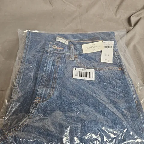 ABERCROMBIE & FITCH THE WIDE LEG HIGH RISE DENIM JEANS – WOMEN'S, SIZE 30 REGULAR