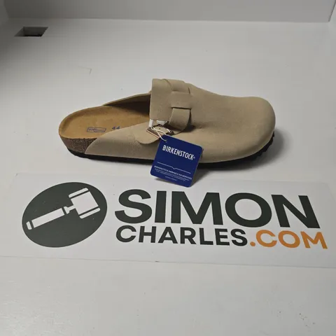 UNBOXED PAIR OF BIRKENSTOCK BOSTON CLOGS IN TAUPE - SIZE 44