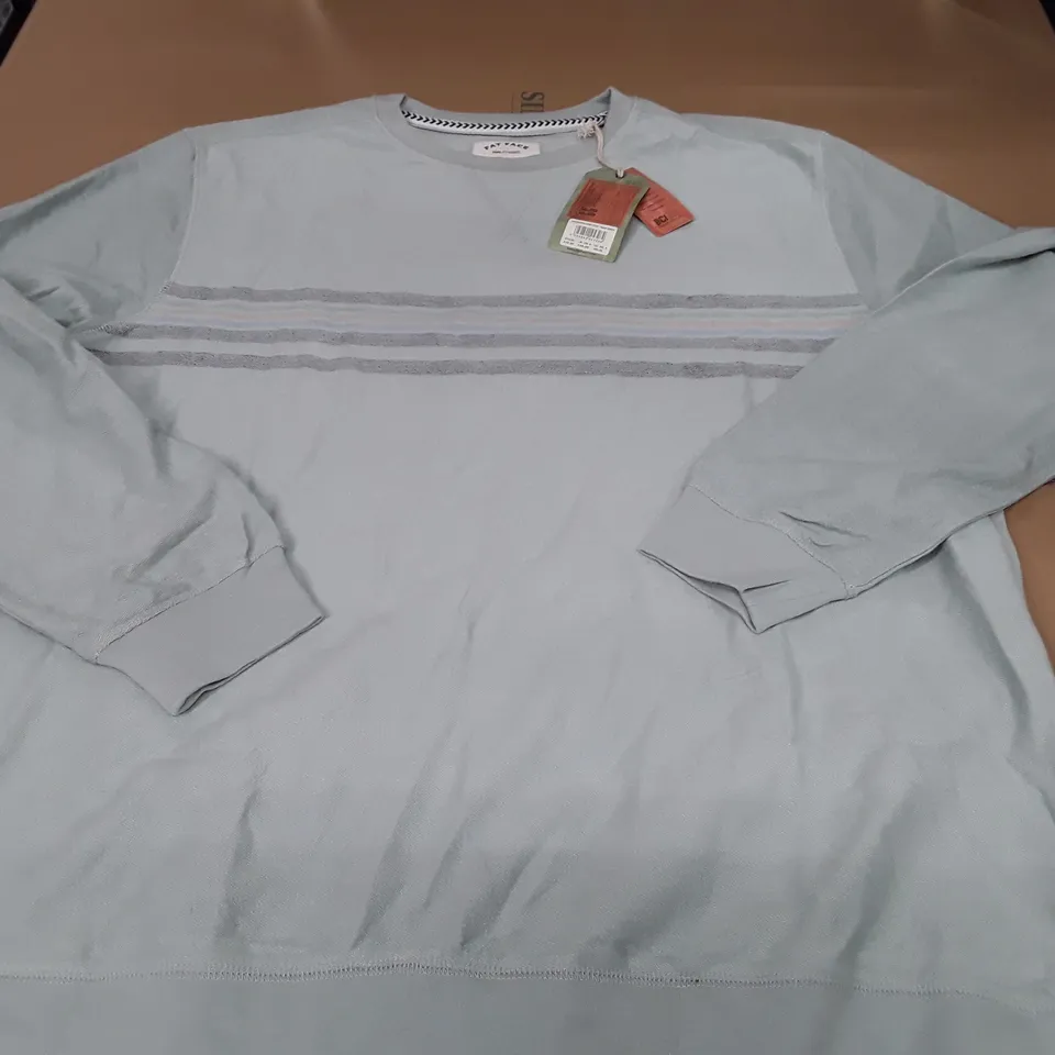 FAT FACE EMSWORTH AQUA GREEN JUMPER - UK XXL R