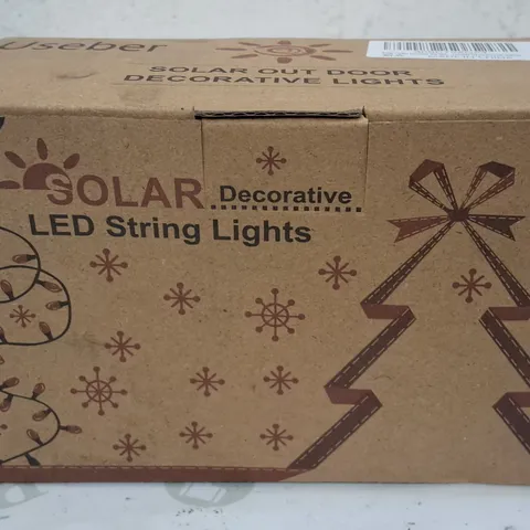 LOT OF 6 BOXED SETS OF SOLAR LED STRING LIGHTS