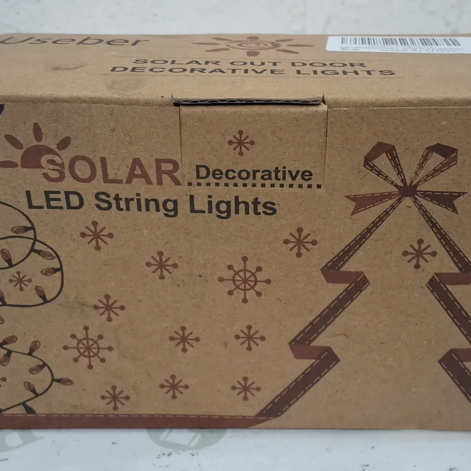 LOT OF 6 BOXED SETS OF SOLAR LED STRING LIGHTS