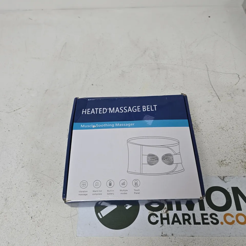 HEATED MASSAGE BELT – MUSCLE SOOTHING MASSAGER (BOXED)