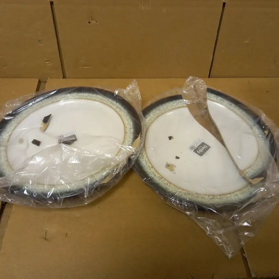 DENBY 199048804 HALO 2 PIECE MEDIUM PLATE SET
