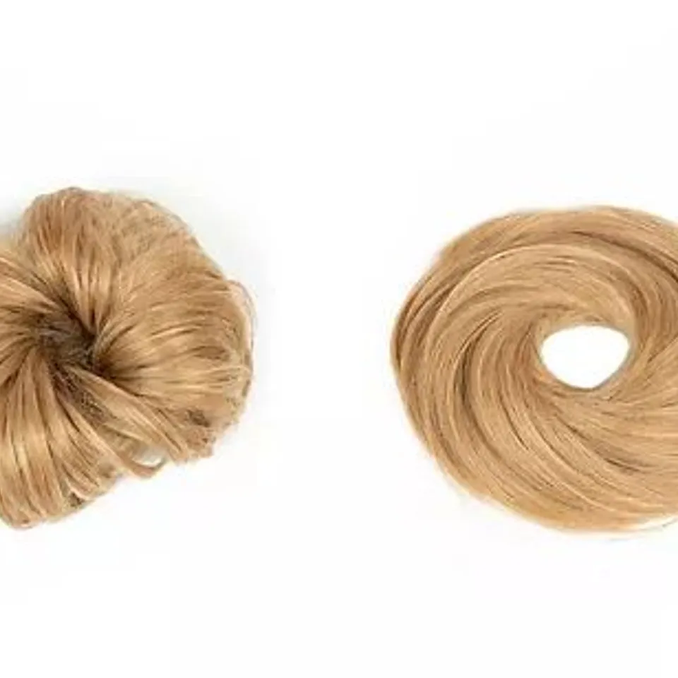 BRAND NEW EASILOCKS SET OF 2 HD FIBRE SCRUNCHIES SAND AND VANILLA