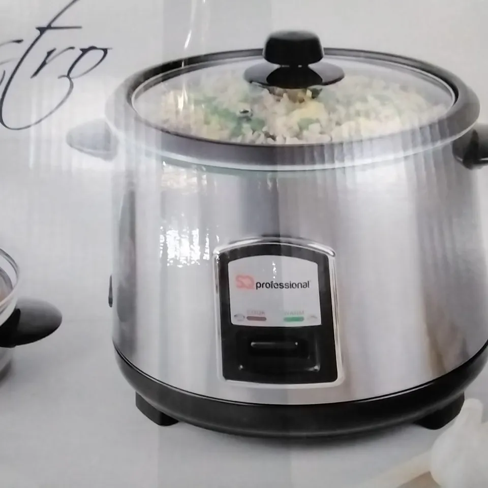 BOXED SQ PROFESSIONAL LUSTROMSTAINLESS STEEL RICE COOKER