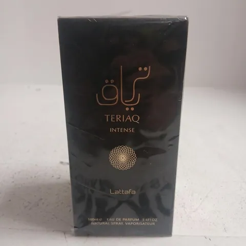 BOXED AND SEALED TERIAQ INTENSE LATTAFA EAU DE PARFUM 100ML