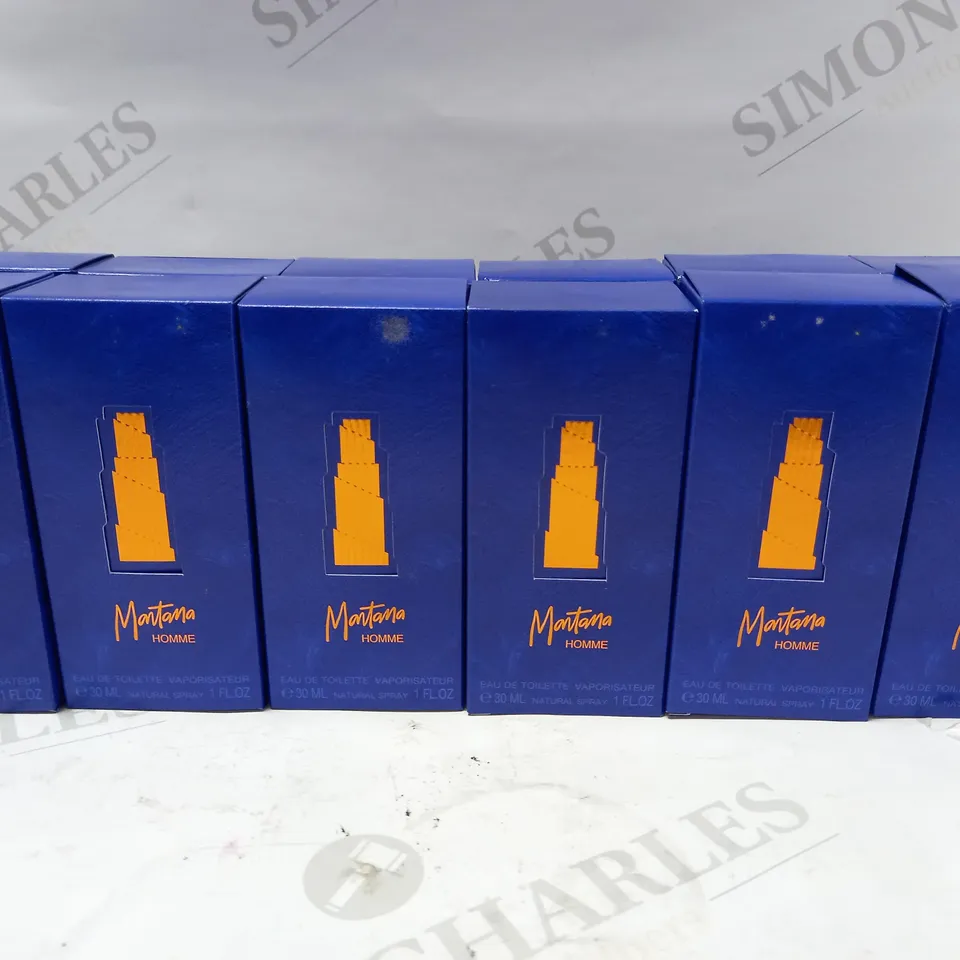LOT OF 12 X 30ML MONTANA HOMME EAU DE TOILETTE SPRAY