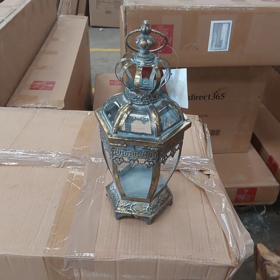 BOXED HOMESDIRECT365 METAL INDOOR LANTERN 