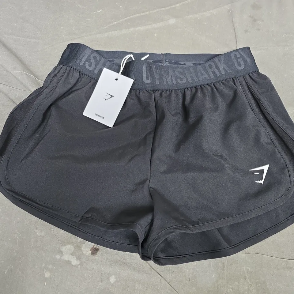 GYMSHARK TRAINING LOOSE FIT SHORTS IN BLACK - SMALL