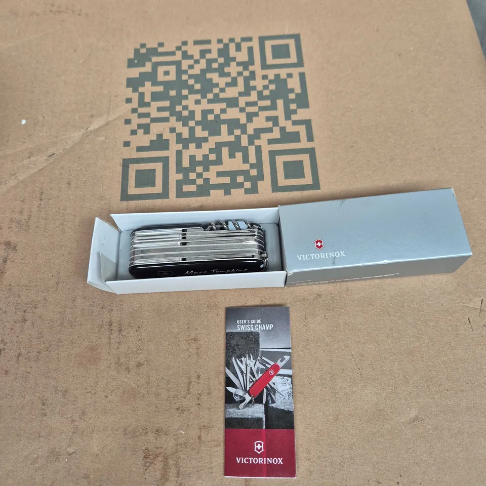 VICTORINOX SWISS CHAMP MULTI-TOOL – BOXED WITH USER GUIDE