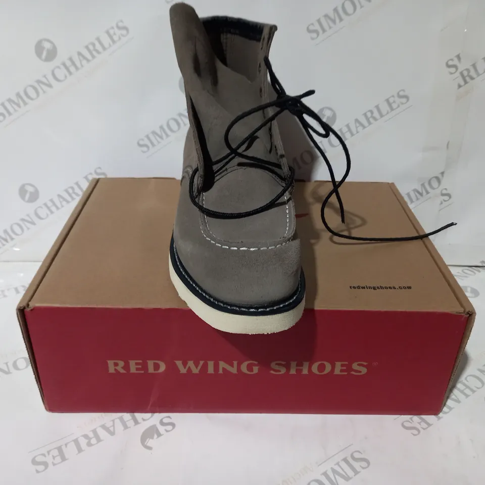 BOXED PAIR OF RED WING ANKLE BOOTS IN SLATE UK SIZE 9.5