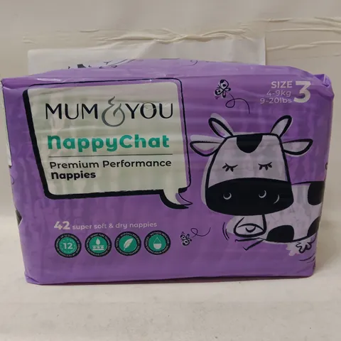MUM & YOU NAPPYCHAT PREMIUM NAPPIES SIZE 3 (4-9KG) β PACK