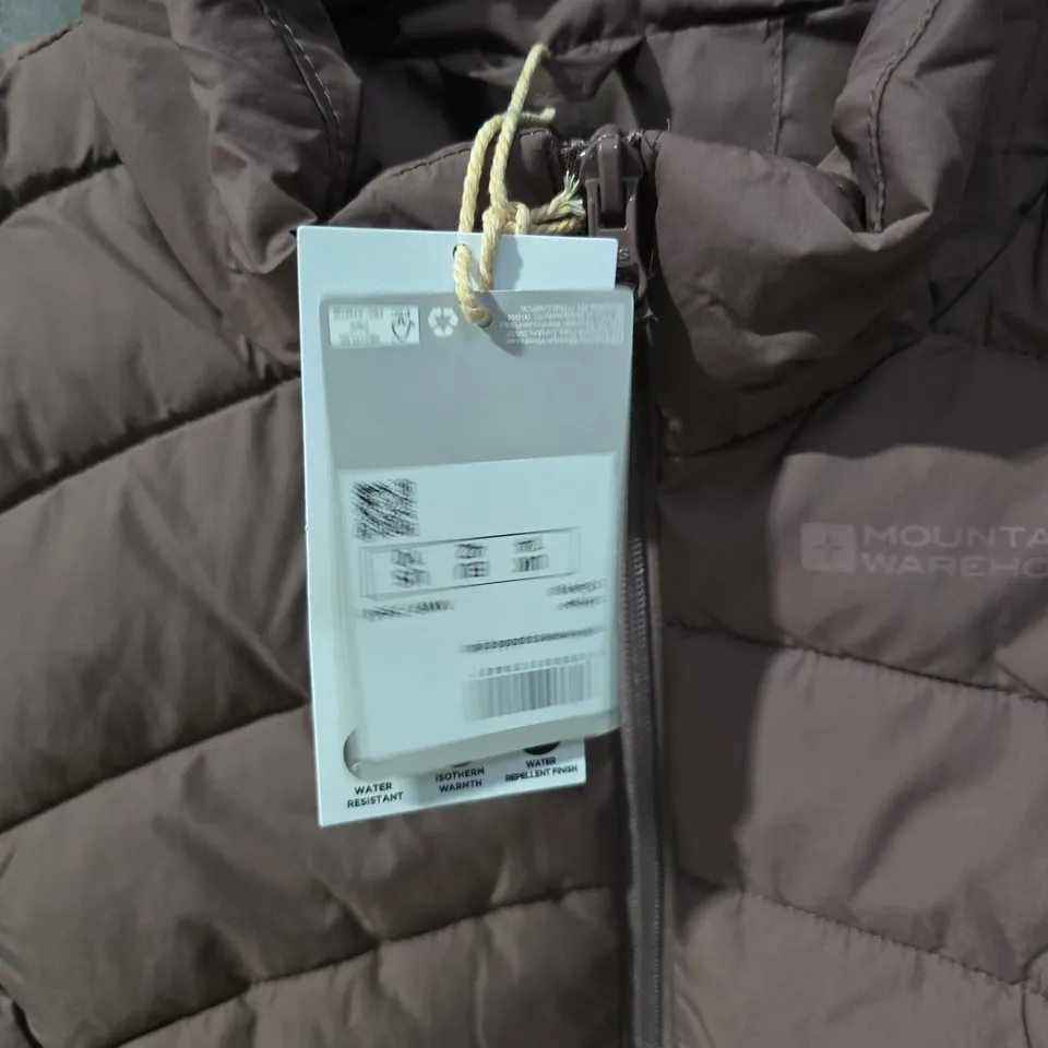 MOUNTAIN WAREHOUSE WOMEN'S PADDED GILET UK 14 BROWN/PURPLE