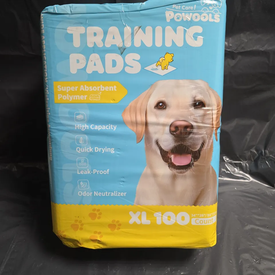 POWOOLS DOG TRAINING PADS – XL 100 COUNT, SEALED PACK