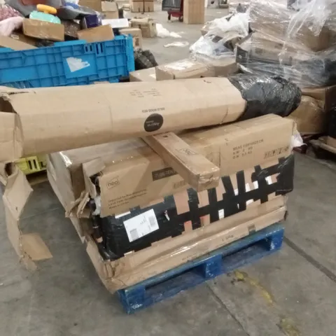 PALLET OF ASSORTED FURNITURE PARTS, GAZEBOS, RATTAN SOFA PARTS ETC