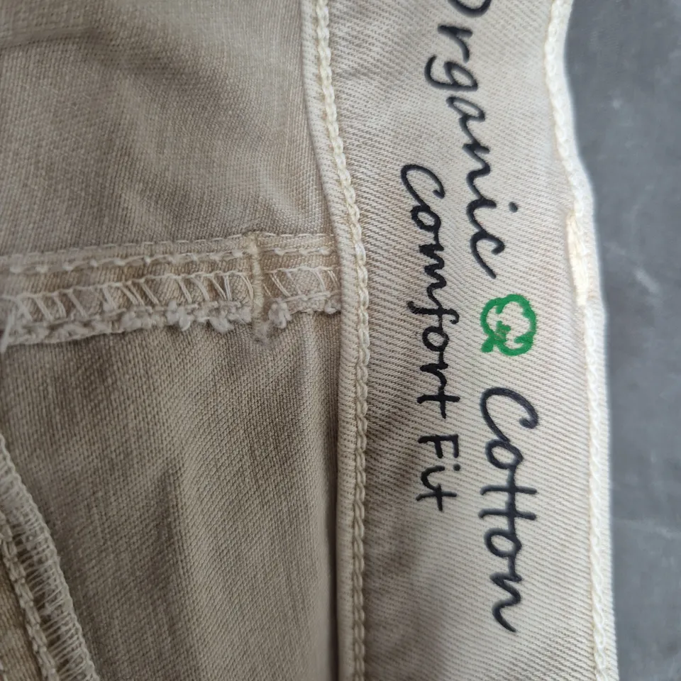 ANNA MONTANA DORA COMFORT FIT TROUSERS – STONE LONDON, SIZE 44, 76 CM