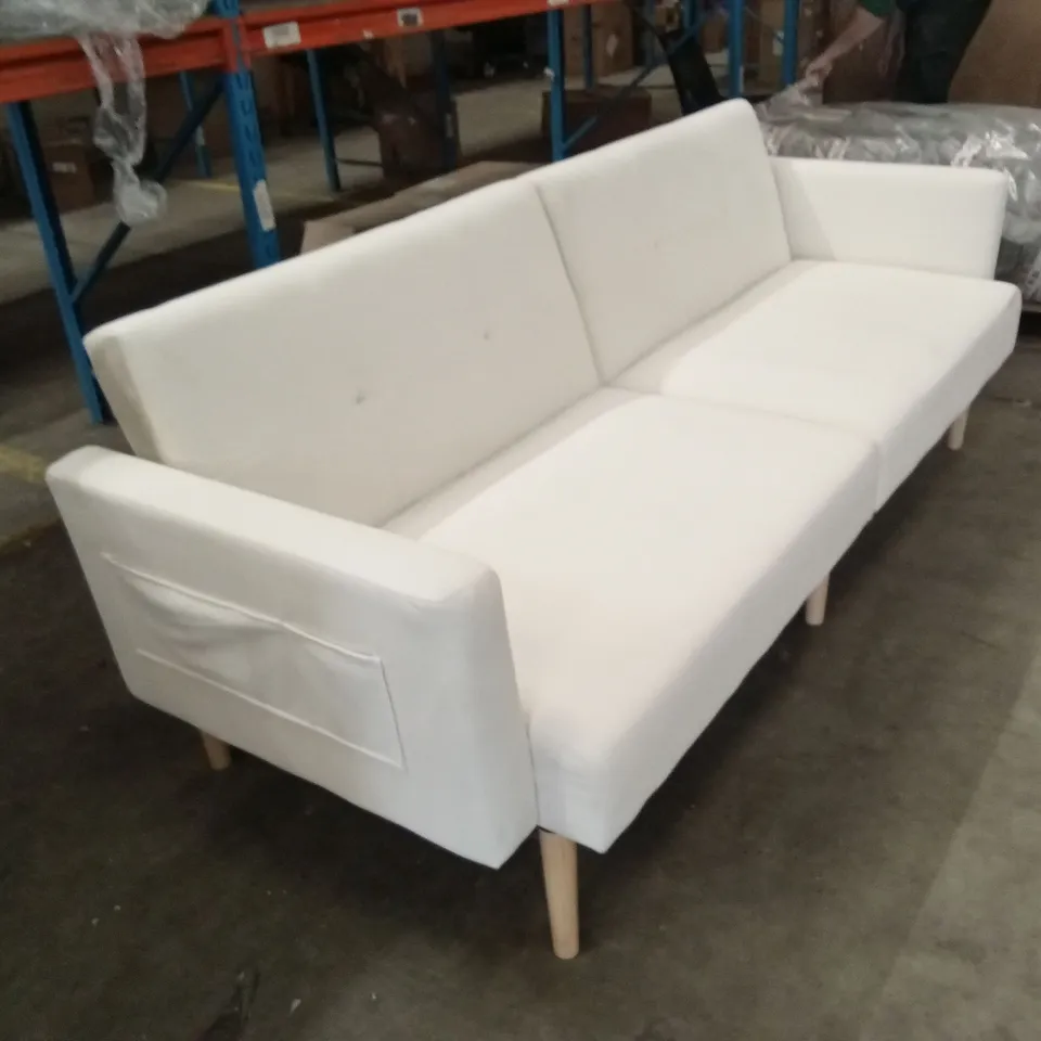 DESIGNER CLICK CLACK SOFA BED - WHITE 