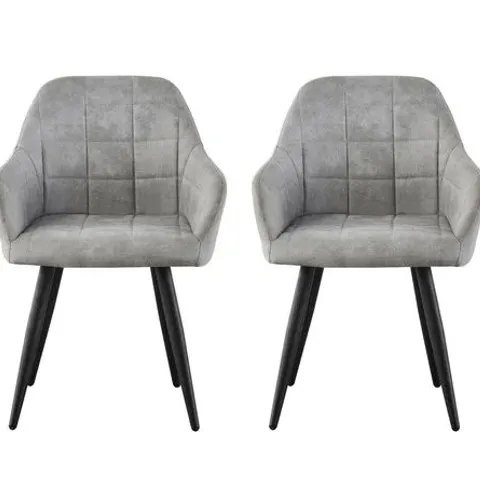 BOXED ALIAUNA TUFTED ARMCHAIR SET OF 2