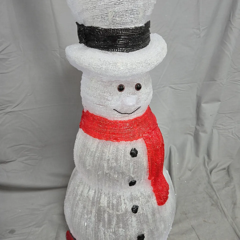 ACRYLIC OUTDOOR 70 CM LIGHT UP SNOWMAN