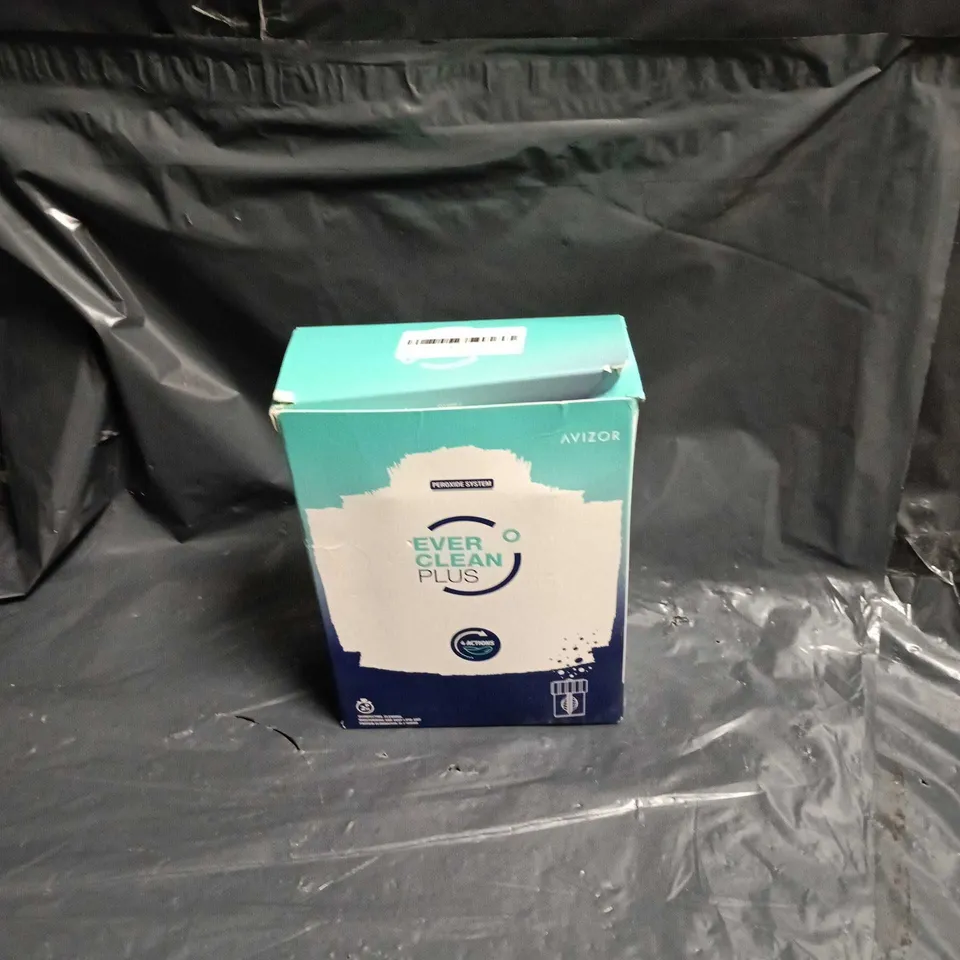 BOX OF APPROXIMATELY 30 ASSORTED CONTACT LENS CLEANERS