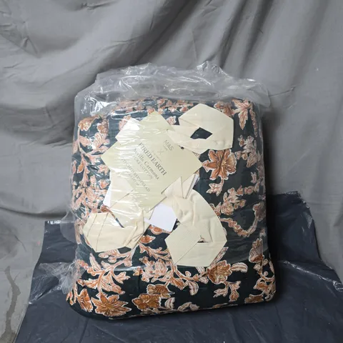 M&S HOME FIRED EARTH SEVILLE CARMONA PURE COTTON BEDSPREAD, 200 X 220 CM