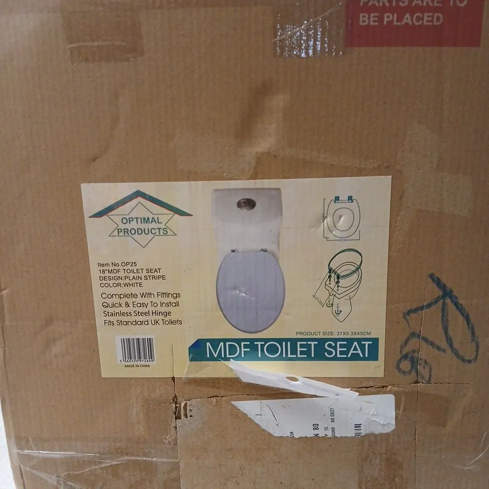 OPTIMAL PRODUCTS MDF TOILET SEAT 