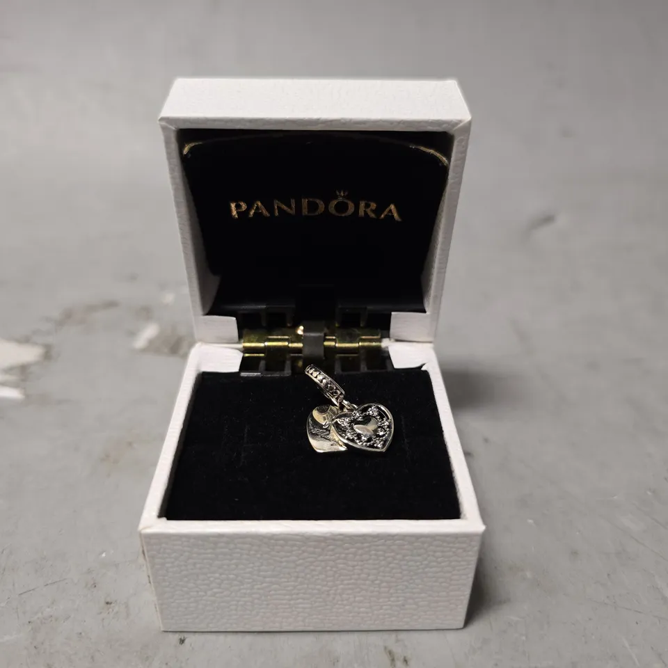 BOXED PANDORA HEART DANGLE CHARM 