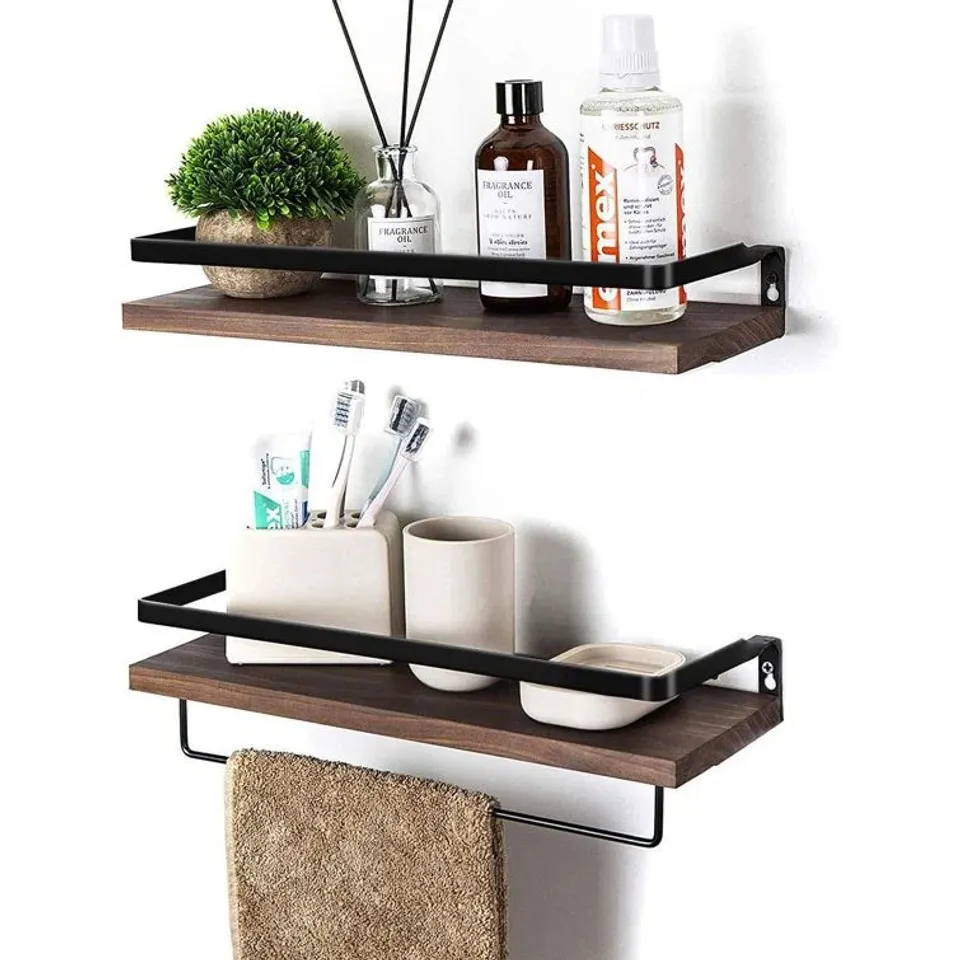 BOXED ORWIN 2 PUECE SOLID PINEWOOD FLOATING SHELF
