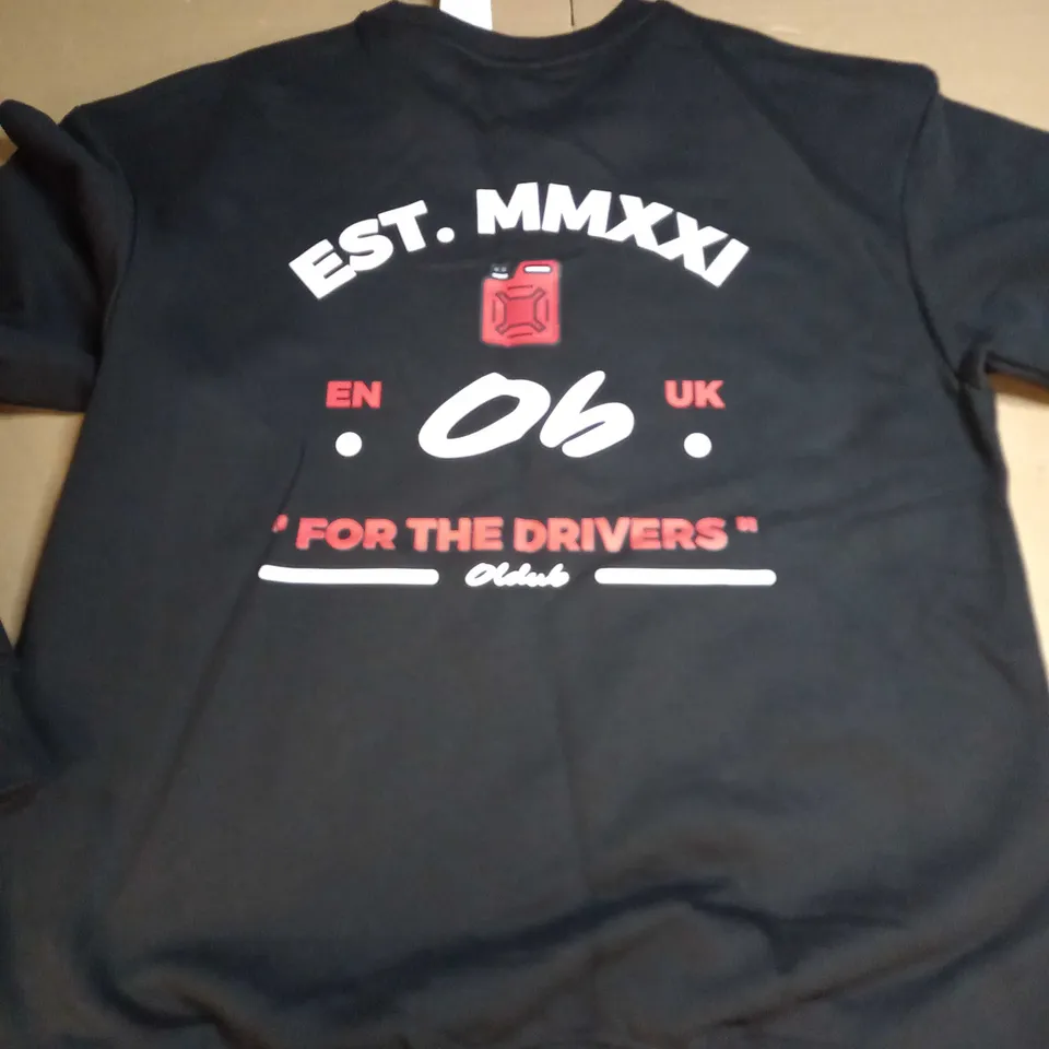 H&M 'FOR THE DRIVERS' BLACK JUMPER - UK S