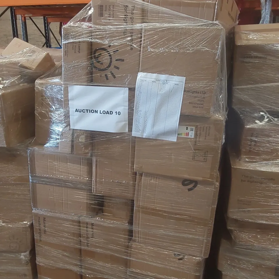 PALLET CONTAINING A VERY LARGE QUANTITY OF ASSORTED DESIGNER LIGHTING PRODUCTS