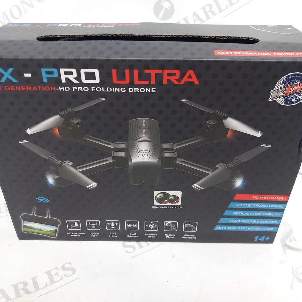 BOXED RDM GX-PRO ULTRA NEXT GENERATION HD PRO FOLDING DRONE 