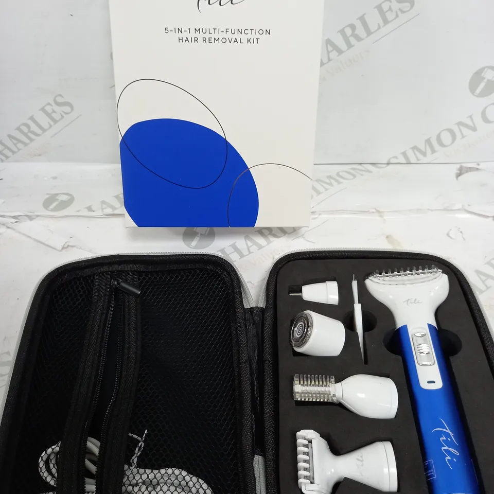 BOXED TILI 5-IN-1 MULTI-FUNCTION HAIR REMOVAL KIT - NAVY