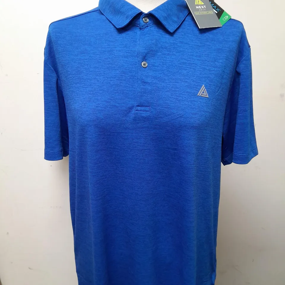NEXT GOLF BLUE POLO SHIRT - L 42/44"