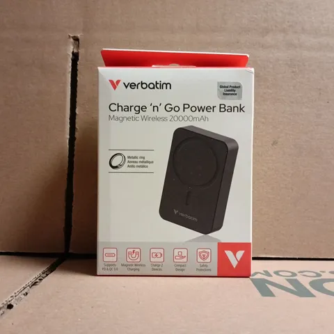 VERBATIM CHARGE'N'GO POWER BANK - 20000MAH